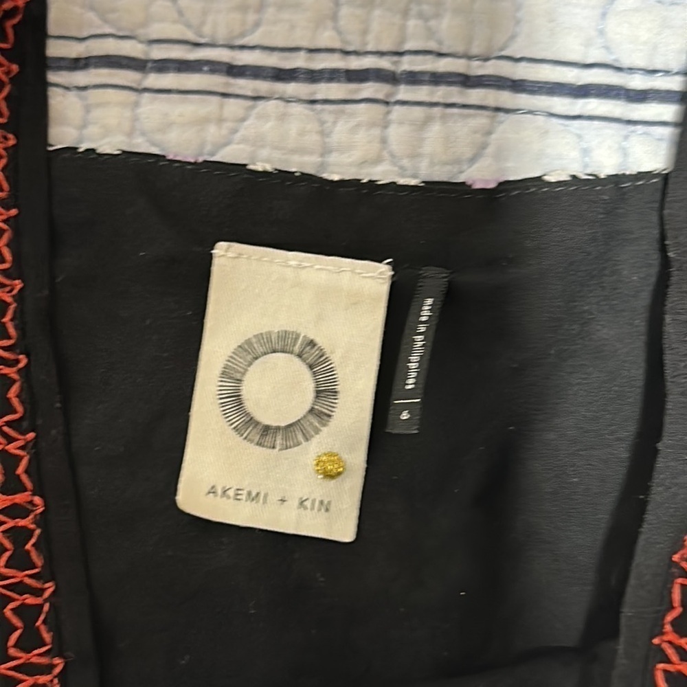 Anthropologie Geo-Embroidered Column Dress by Akemi + Kin size 6 - Picture 13 of 16